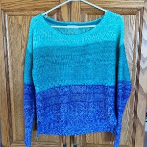 Garage green/blue/purple sweater size S.